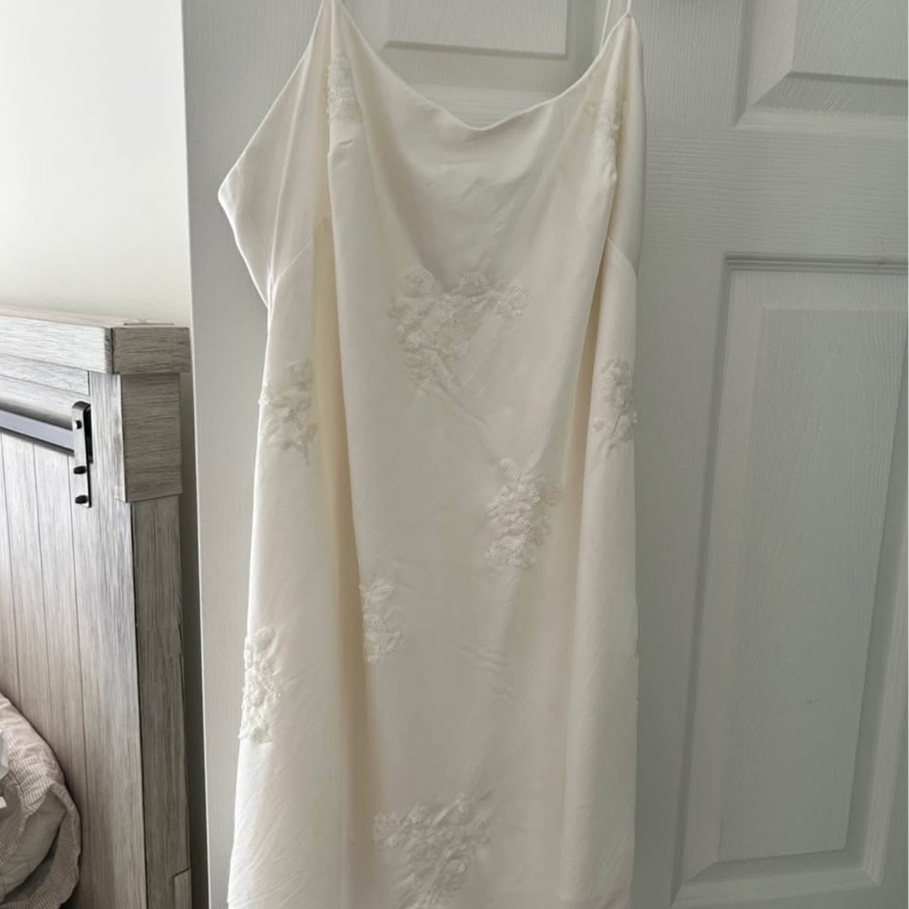 Abercrombie & Fitch Cream Strapless Dress